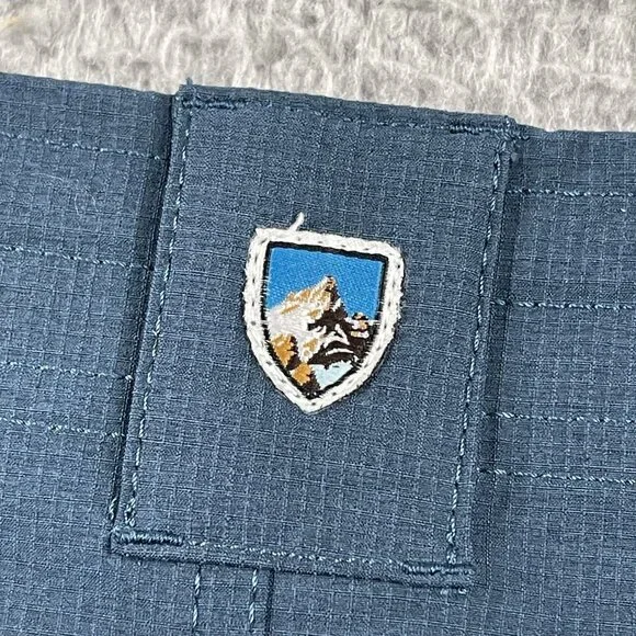 Kuhl Cargo Shorts Womens 6 Horizon Blue Hiking Outdoor Roll Up - Picture 10 of 10